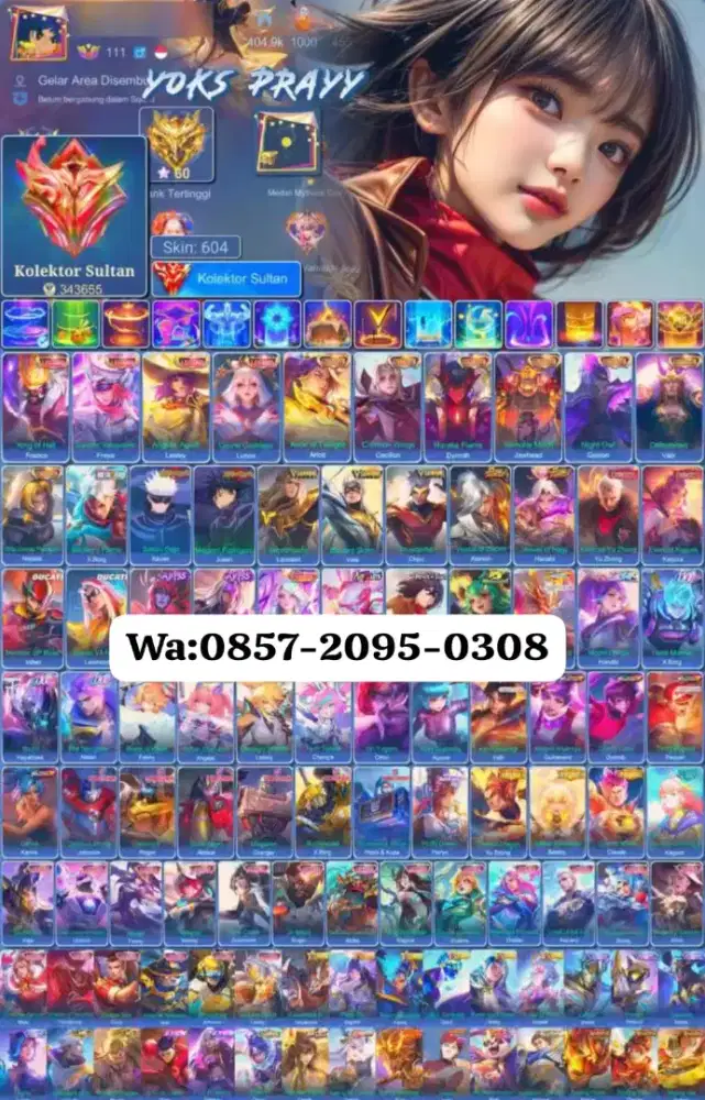 AKUN ML SULTAN - BRAINMARET