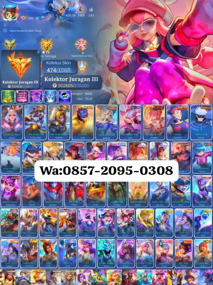 AKUN ML SULTAN - BRAINMARET