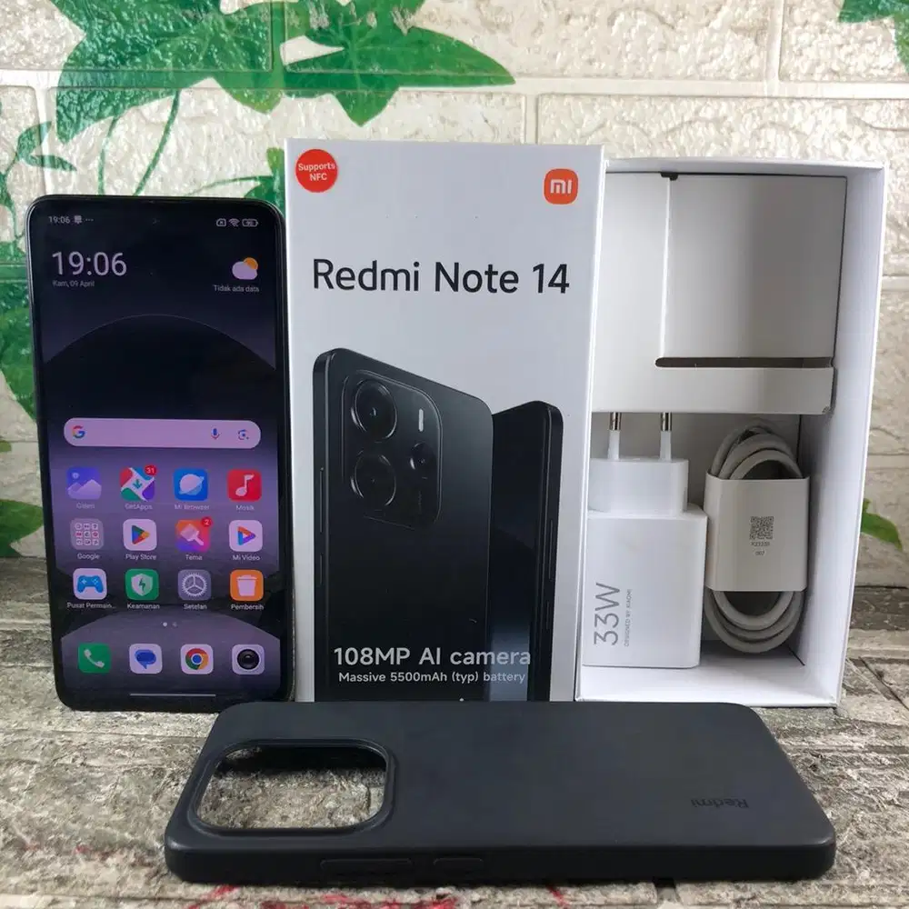 Xiaomi redmi note 14 4g ram 8/256 GB Lengkap mulus