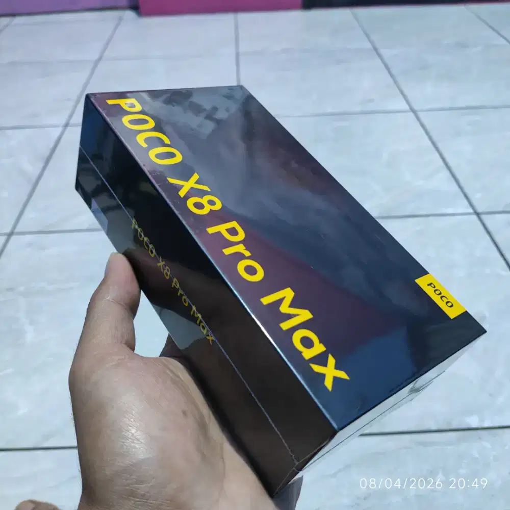 Poco x8 pro max black 12 512 New Segel
