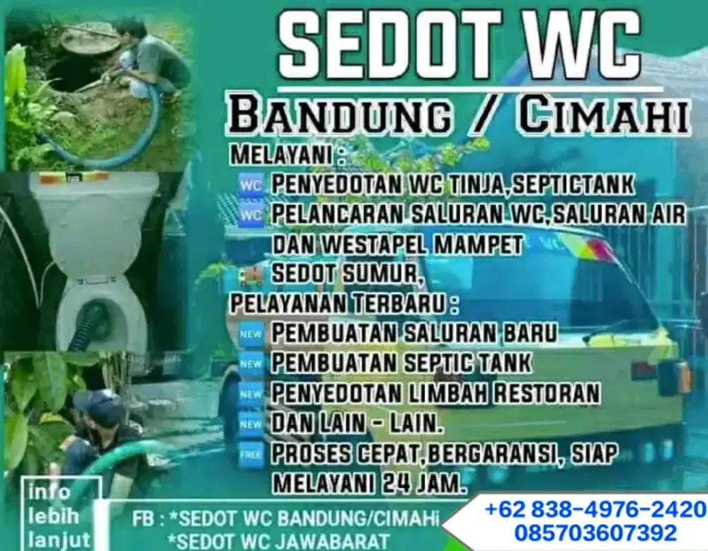 Sedot Wc Amanah,Murah,dan Bergaransi(24.Jam)