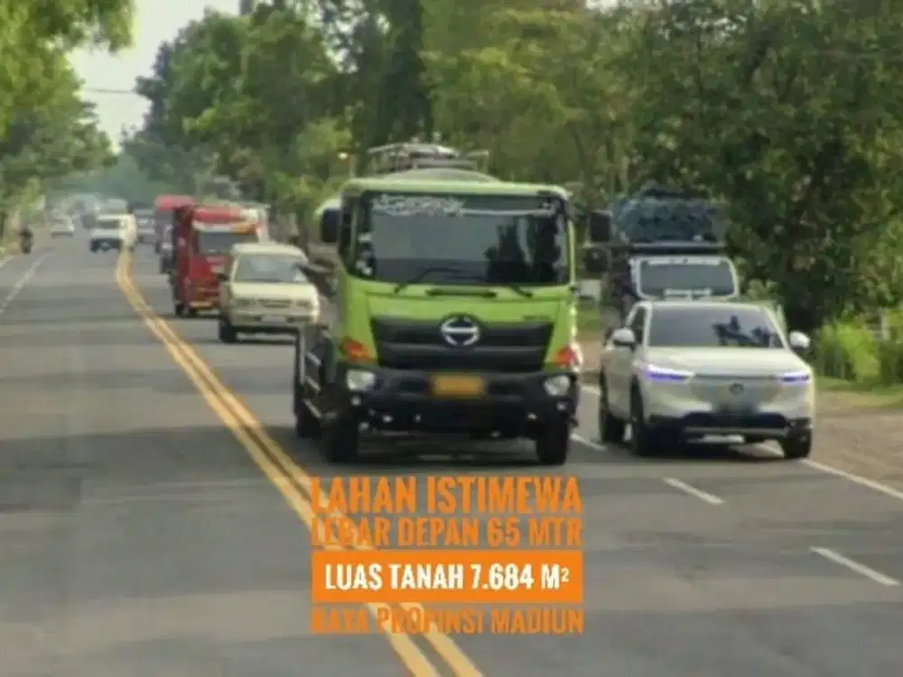 AD// Tanah LD 65 mtr, Sltn Gerbang Tol MADIUN Lokasi Prospektif