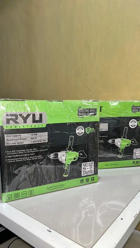 RYU Electric Drill Mixer 16 mm