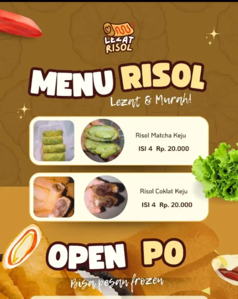Risol Matcha dan Coklat