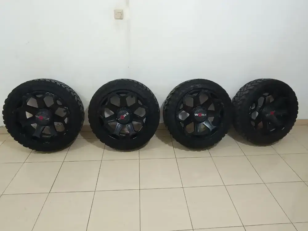 Velg work r20 pajero n fortuner gud condition