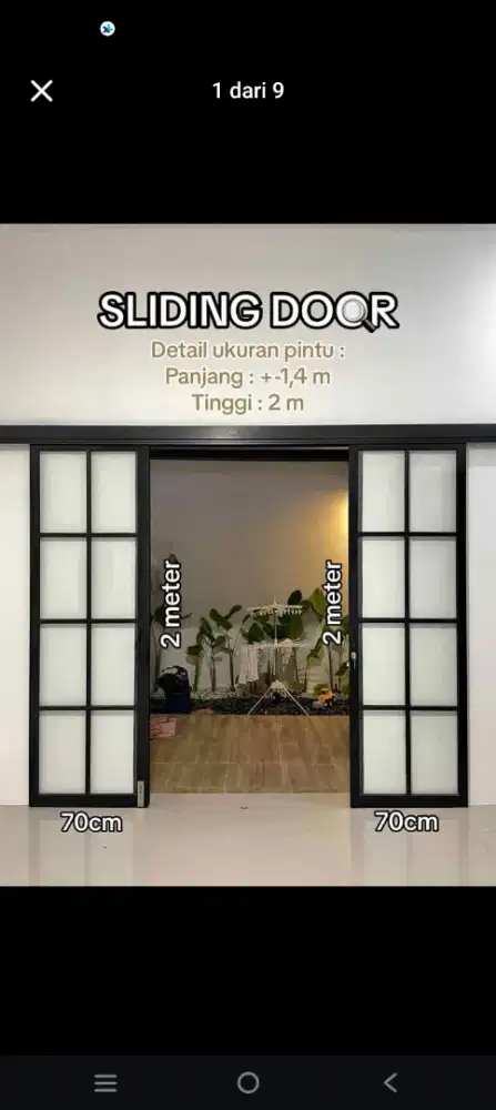 Pintu alumunium gratis ongkir