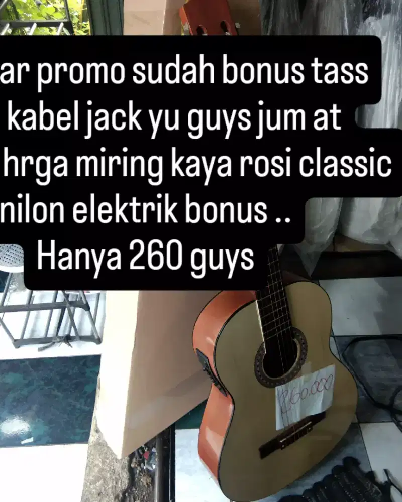 Gitar classic nilon elektrik map gonjreng musik