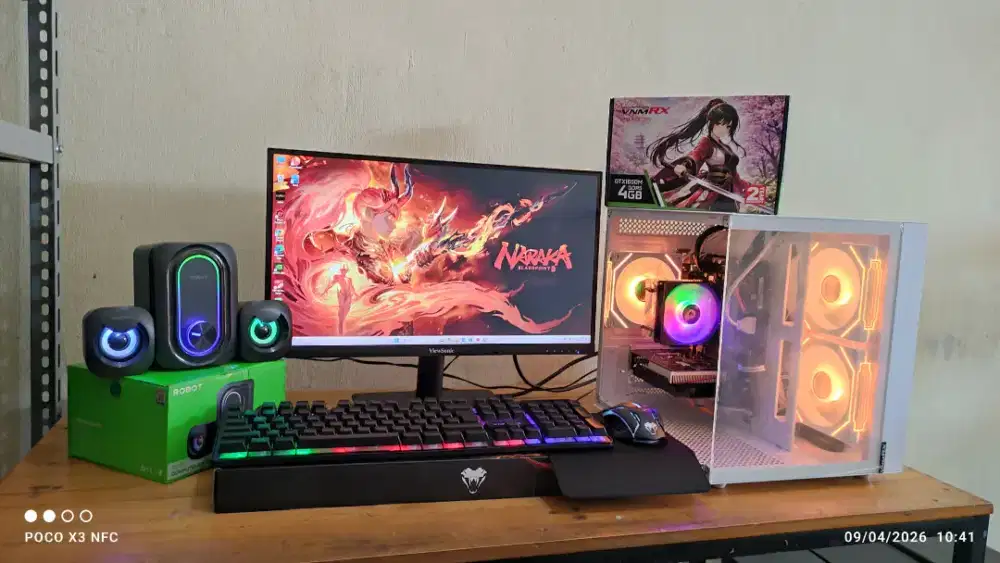 PC FULLSET CORE I7-7700 (16/256+500GB) GTX 1650 NEW, LED 22INC