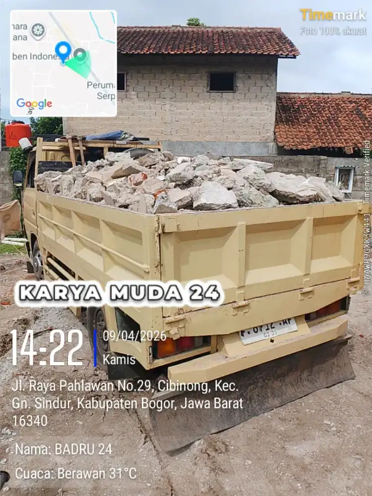 Jasa buang puing dan buang sampah proyek