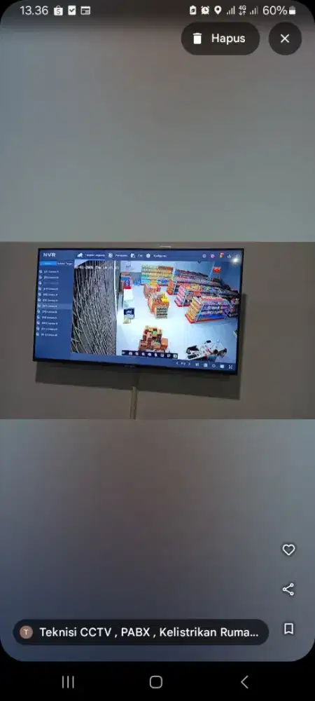 Cctv analog 4 camera hikvision