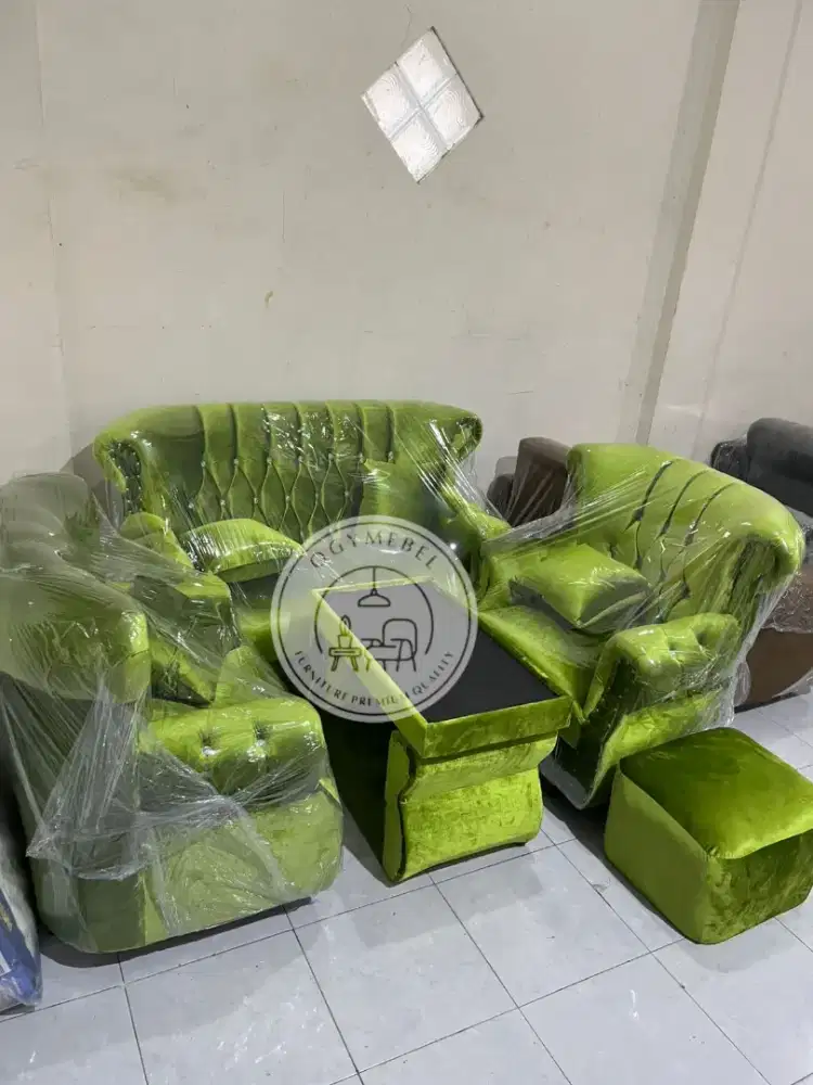 READY SOFA SET TURKI BLUDRU TERLARIS