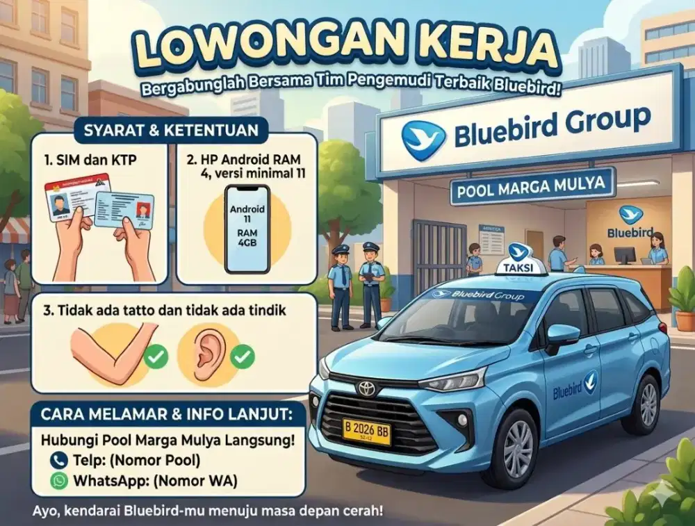 Lowongan Kerja Taksi Online di Bekasi 2026