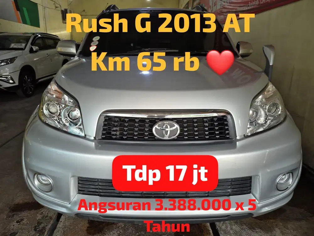 Toyota Rush 1.5 G Tahun 2013 Km 65rb Automatic