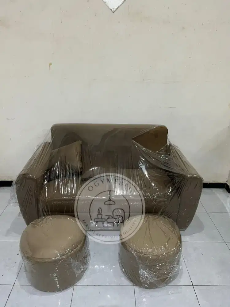 DISKON ! SOFA STOOL SET BLUDRU TERLARIS SALE