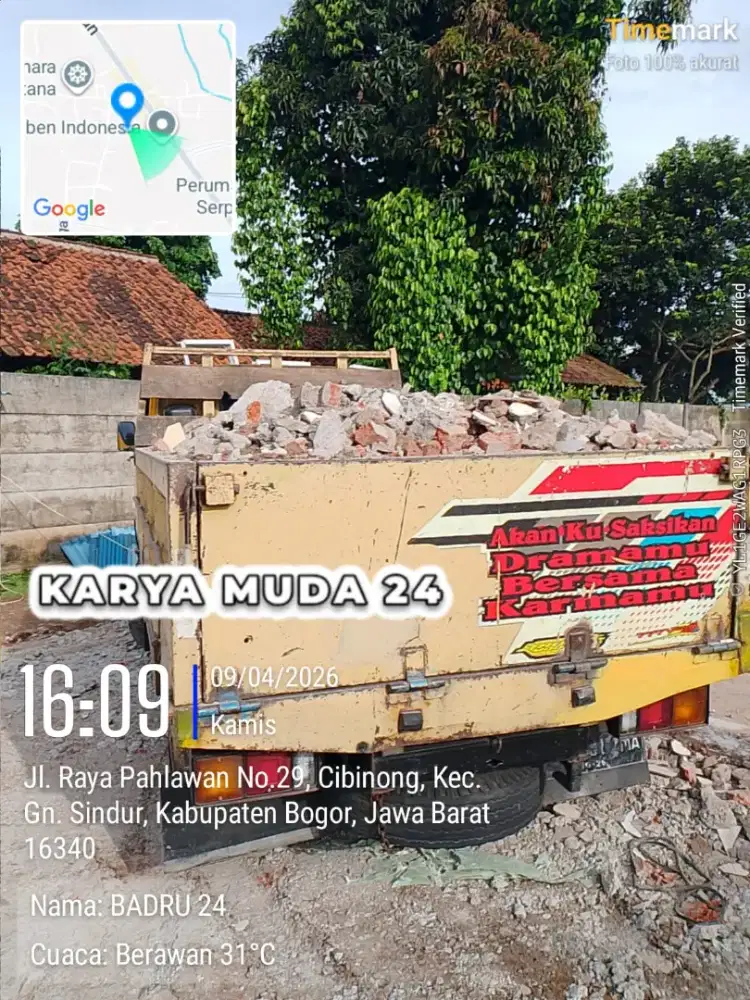 Jasa angkut puing dan pengurugan