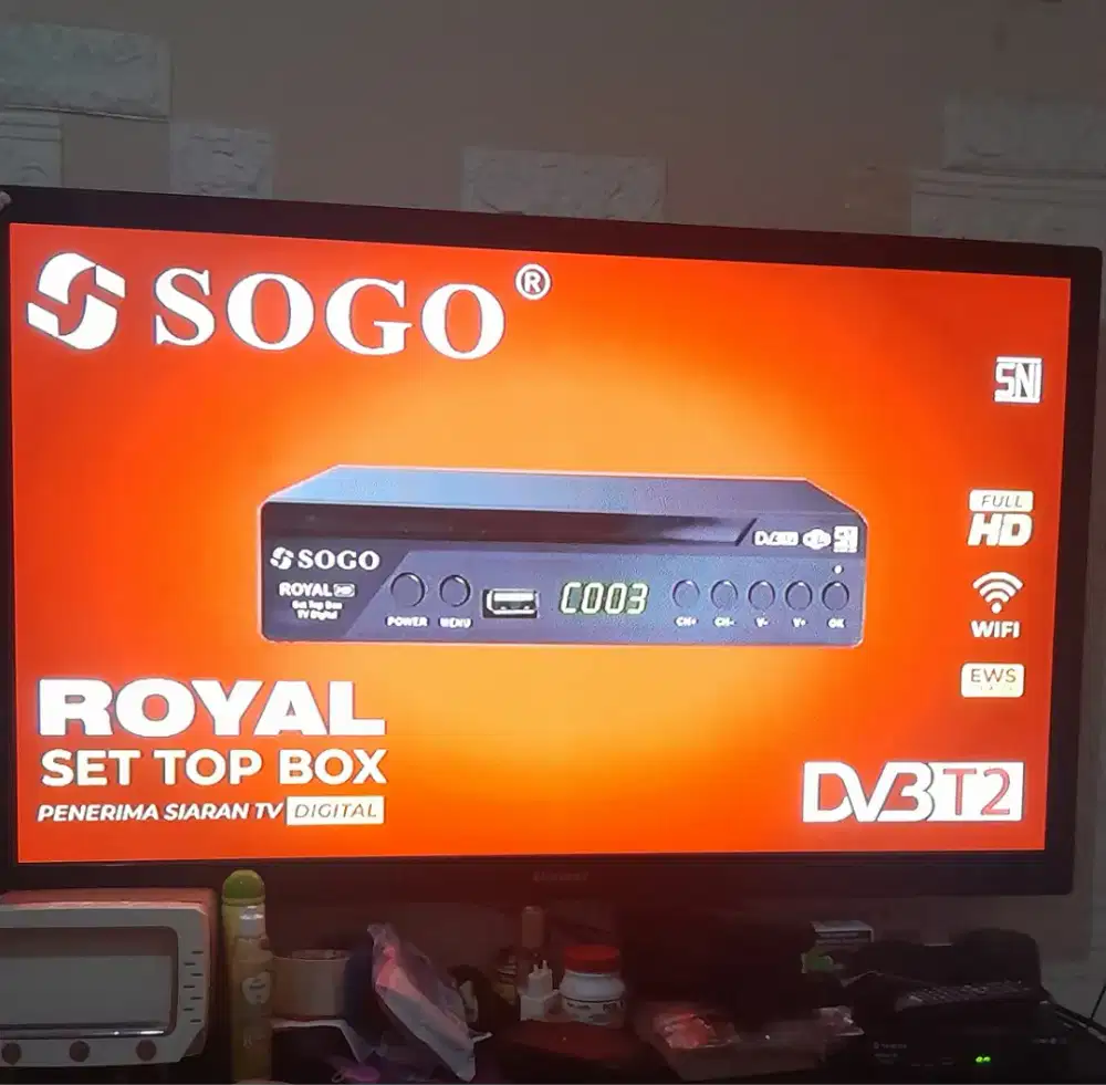 Tv samsung plasma 43inch nyala normal free stb