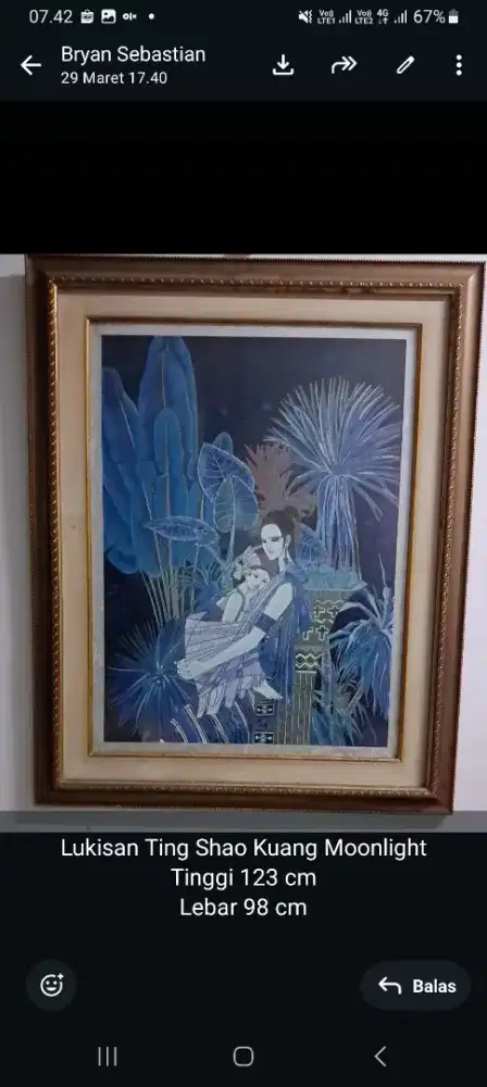 Lukisann Moonlight by Ting Shao Kuang