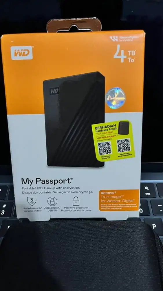 WD hardisk 4TB External - New