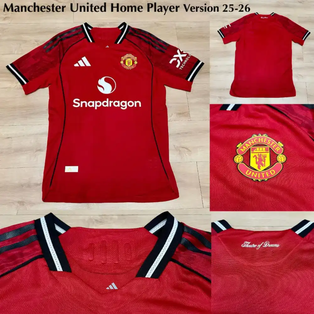 JERSEY BOLA CLUB MANCHESTER UNITED HOME NEW SEASON ELEGANT