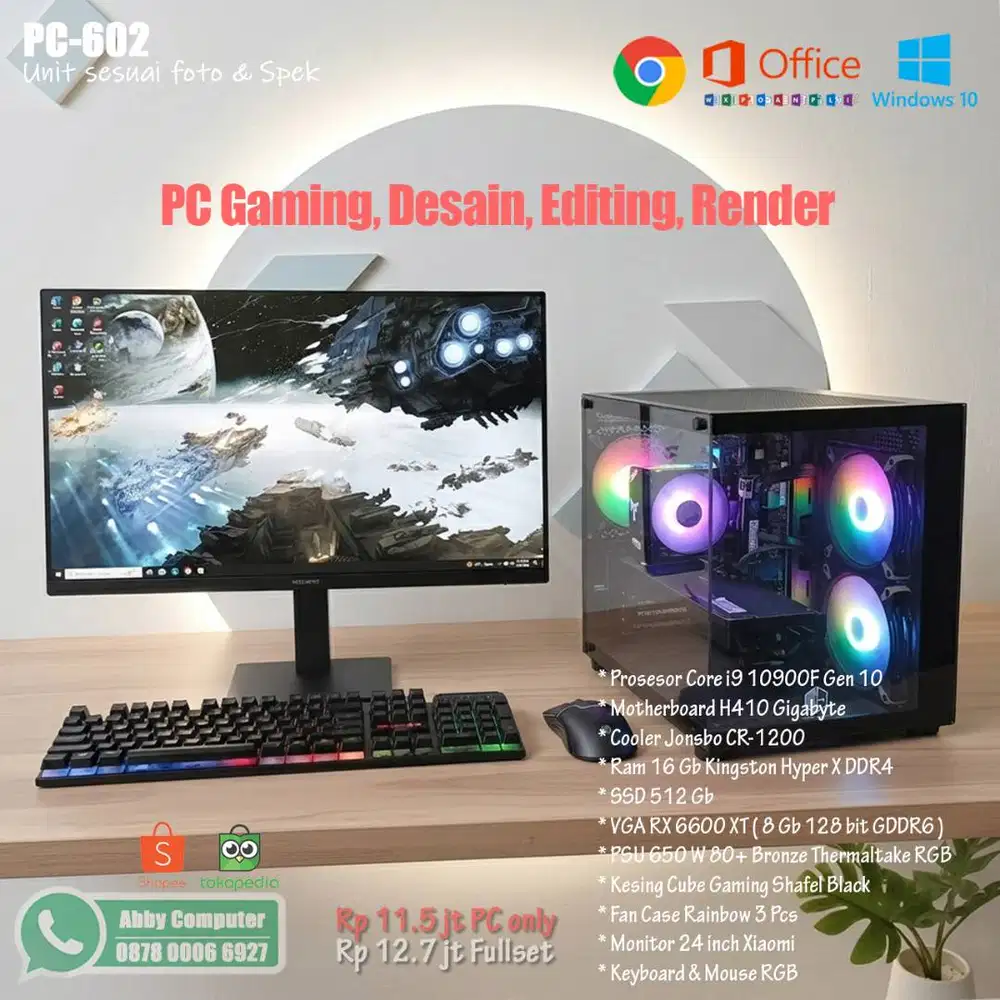 PC Gaming Desain Editing Render