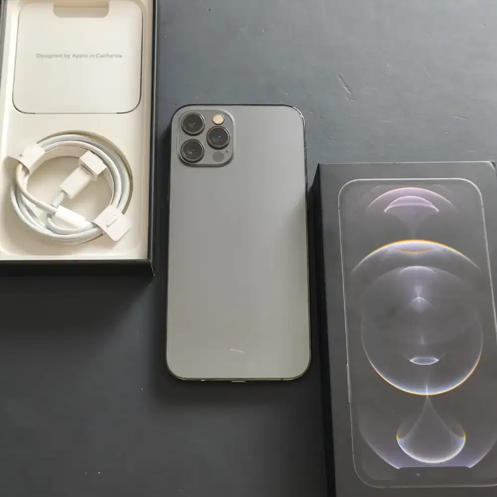 IPHONE 12 PRO 256GB GRAPHITE EX GARANSI RESMI