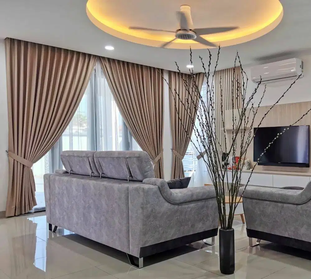 Pusat Gorden Blackout Pasang Skat Klinik Hordeng Pintu Gordyn Vitrase