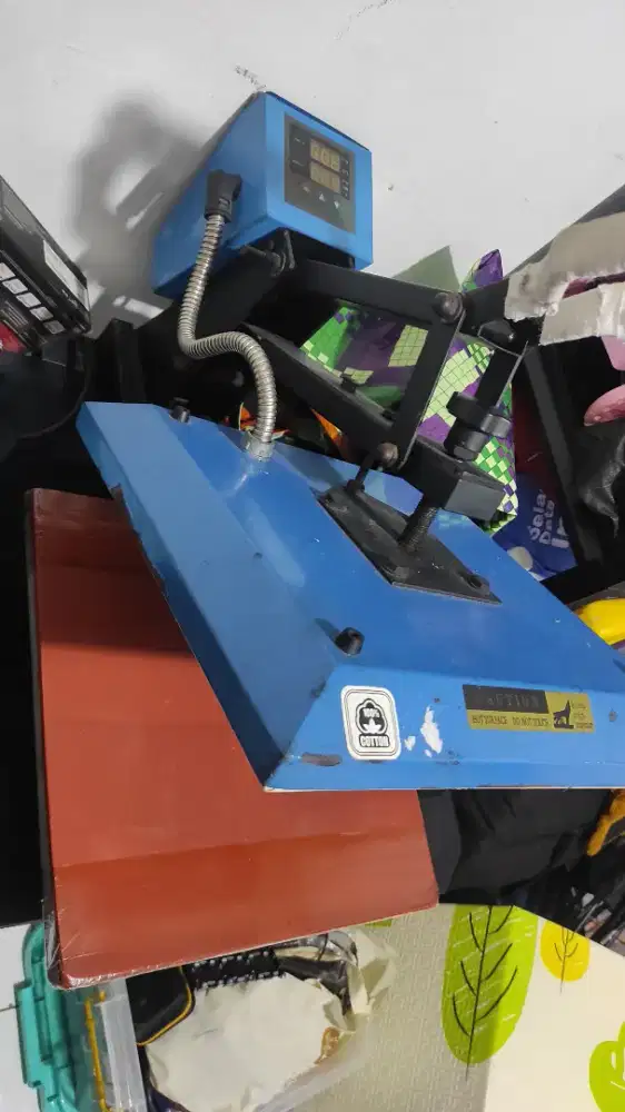 Mesin press kaos 38x38 Hot press sablon DTF DTG