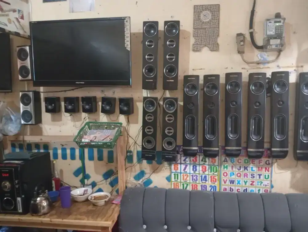 Jual 1 set home theatre + TV 32 Inc