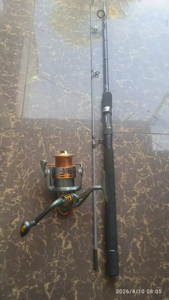 Jual 1 set joran pancing dan reel siap pakai