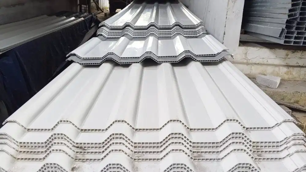 atap upvc double layer roofcold