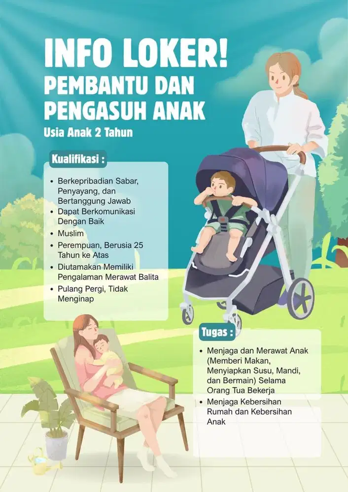 Lowongan Kerja Pembantu dan Pengasuh Anak