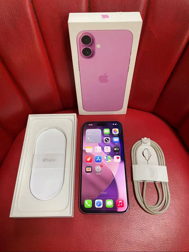 iPhone 16 Plus 256gb Pink Garansi iBox PA/A Aktif Fullset ORI