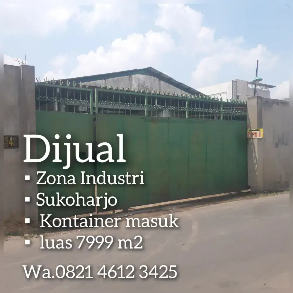 Dijual Tanah Industri