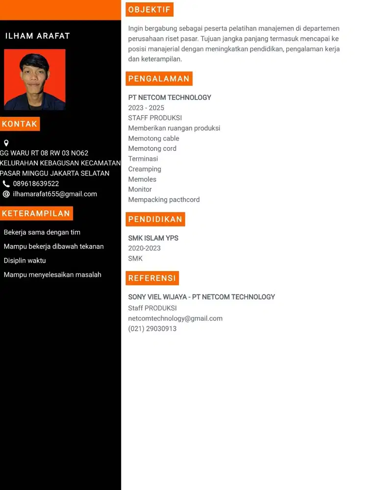 Mencari pekerjaan secepatnya