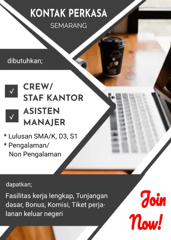 Loker April 2026 Semarang (SMA/k D3 S1)
