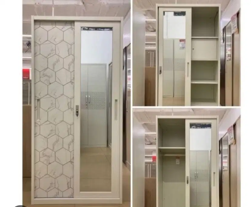 PROMO CUCI GUDANG LEMARI 2 PINTU GESER 2JUTAAN