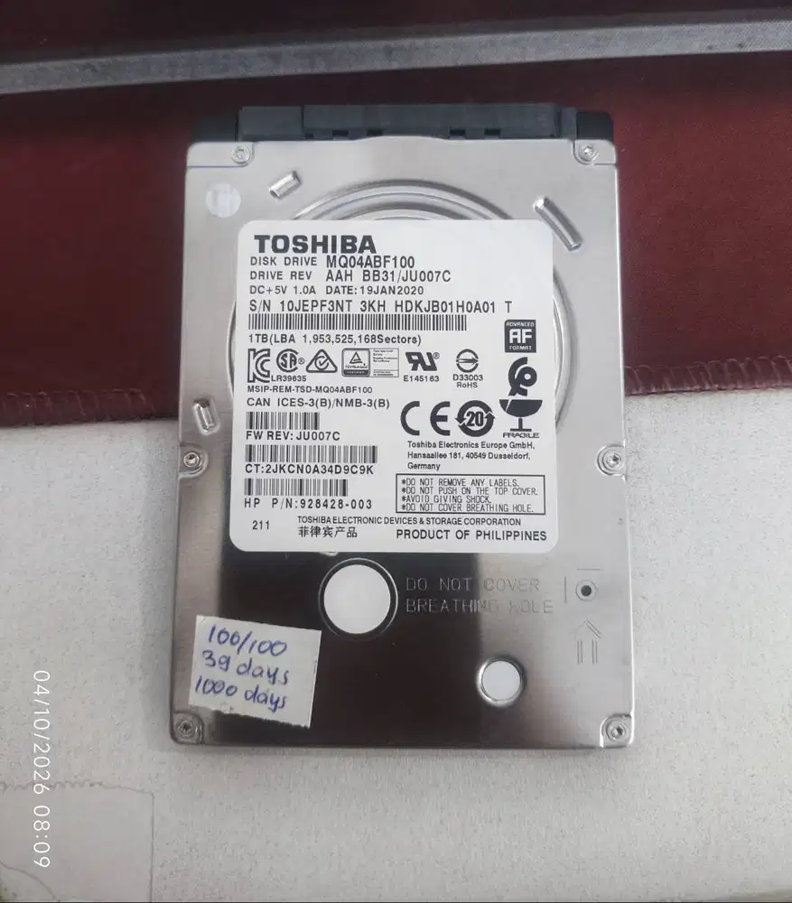 HDD 1 TB Hardisk 1TB Internal Laptop Slim Harddisk 1TB External 2.5 T