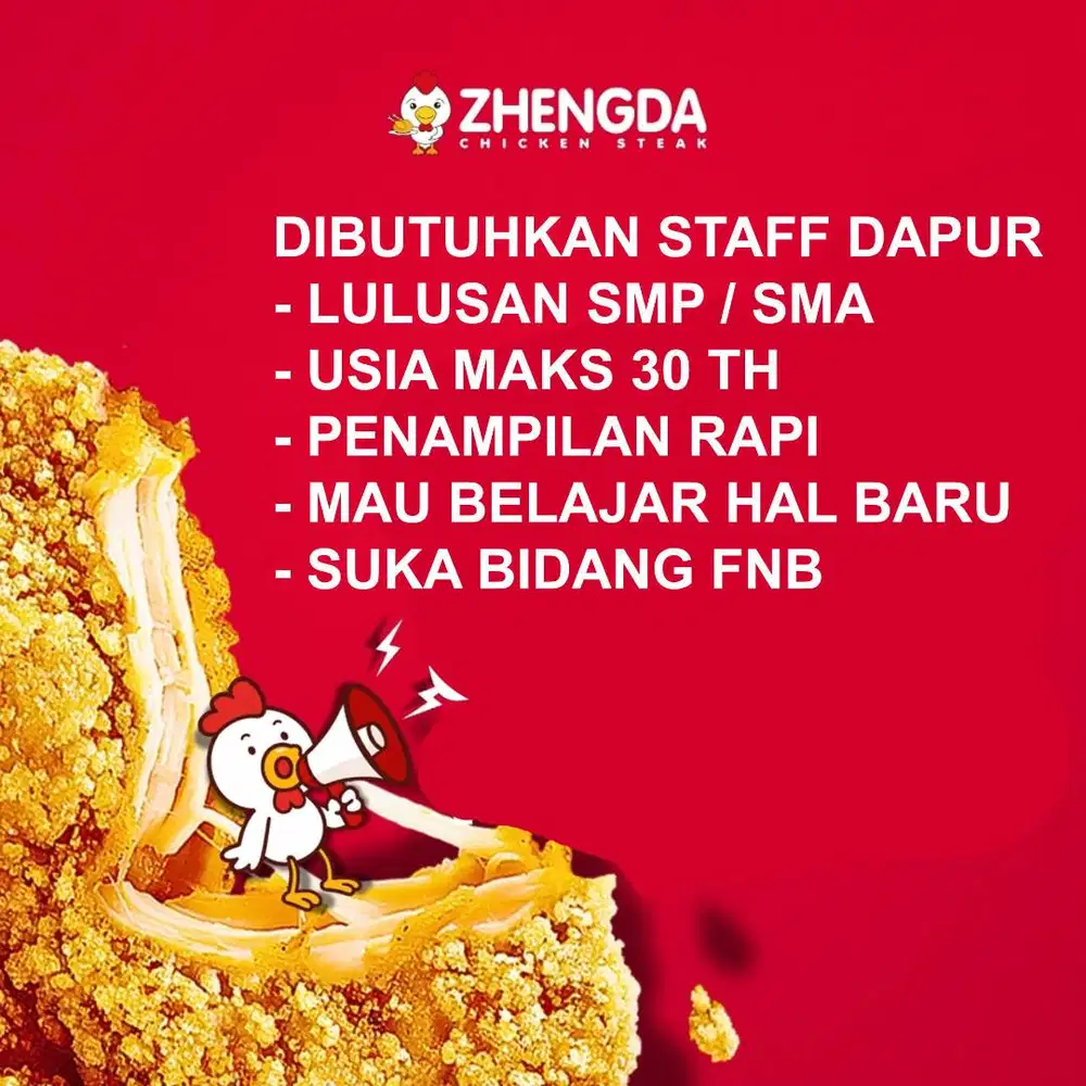 Lowongan staff dapur