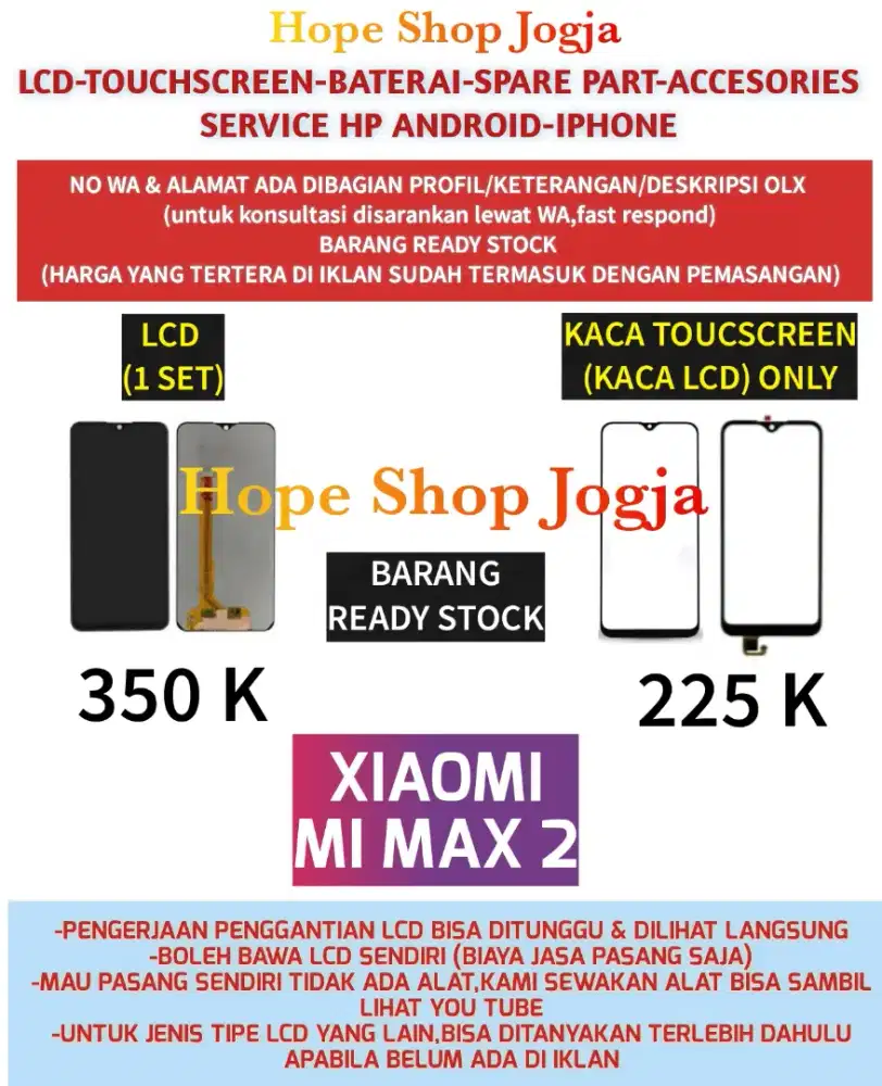 Touchscreen-Baterai-Lcd Xiaomi Mi Max 2