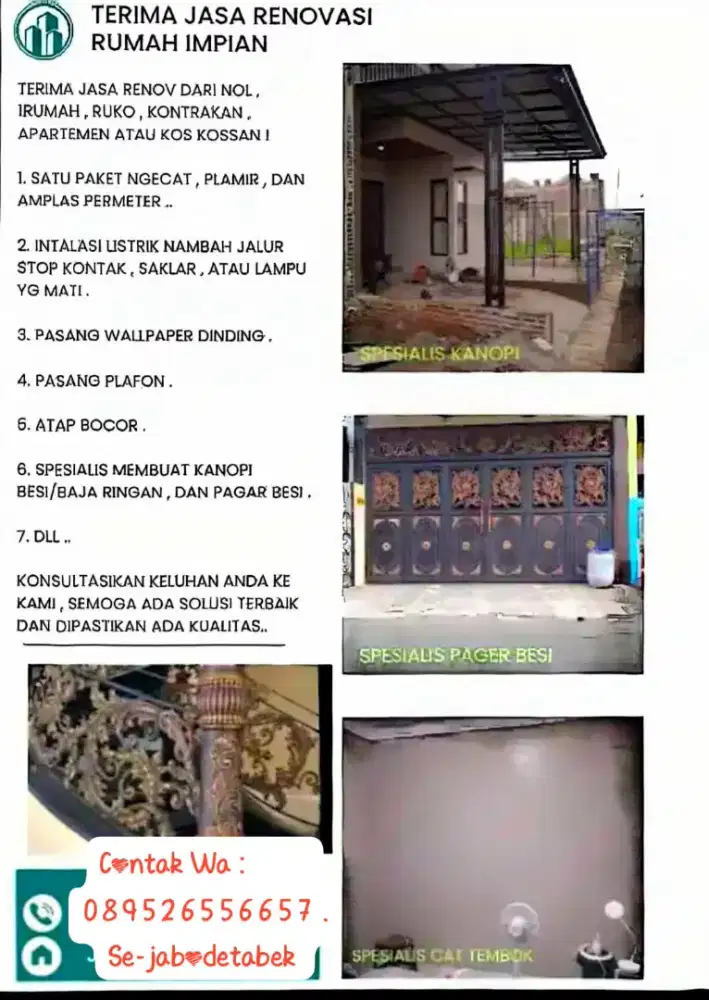 Terima Jasa Borongan Proyek Mumer