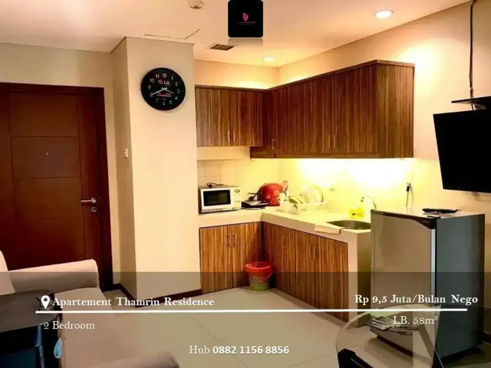 Disewakan Apartement Thamrin Residence 2BR FF