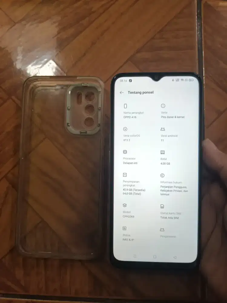 Oppo A16 4/64 Hp Only Eks Garansi Resmi