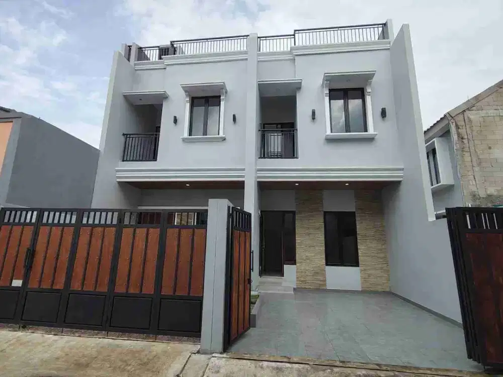 di jual rumah 2 lantai plus rooftop lokasi strategis di lenteng jaksel