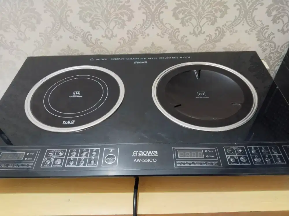 Kompor Listrik 2 Tungku Aowa AW-55ICO Induksi Like New Murah