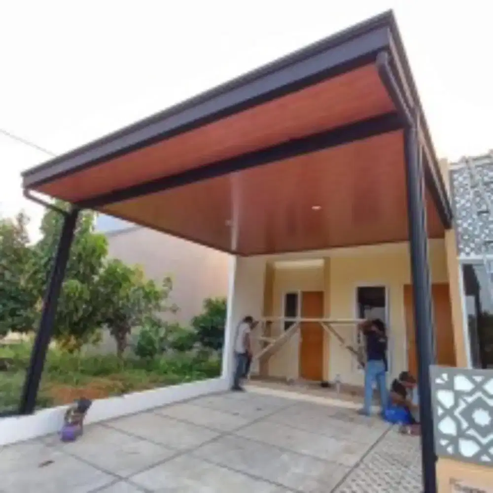 Kanopi baja ringan plus plafon pvc