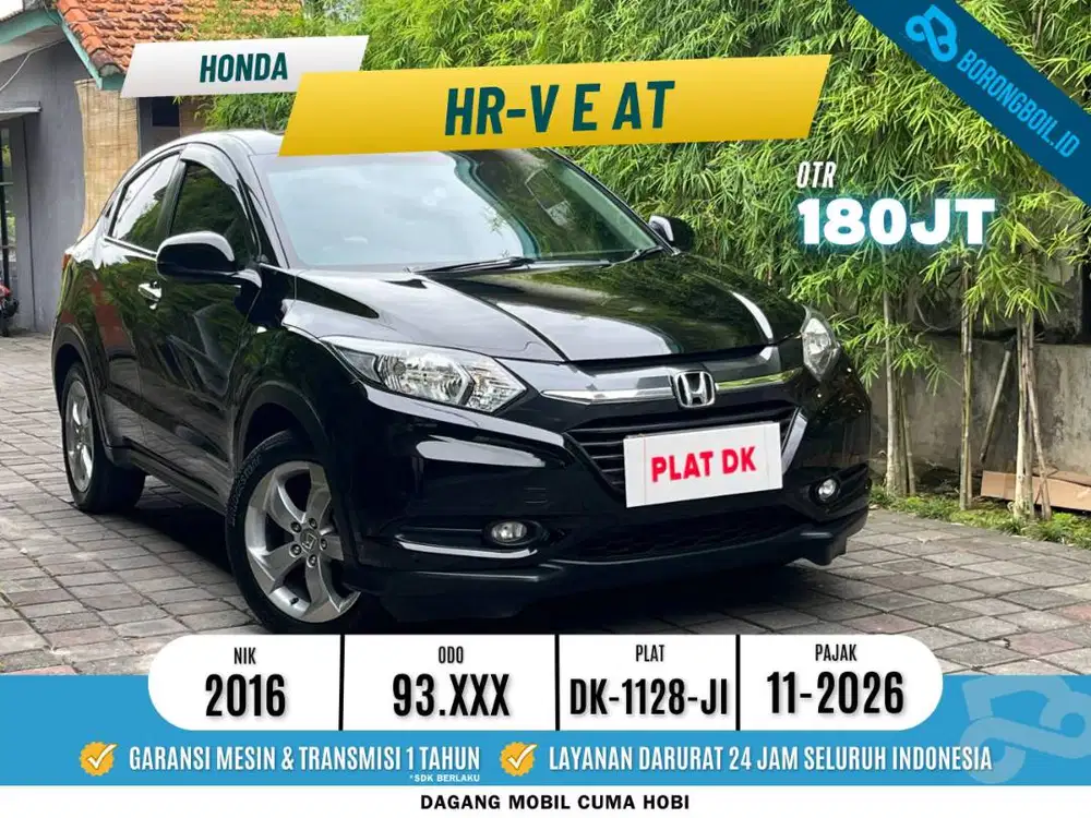 Honda HRV 1.5 E CVT Hitam 2016