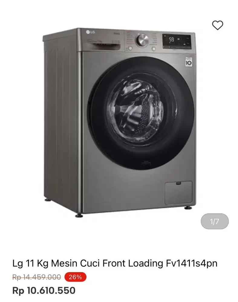 WM FRONT LOAD LG 11kg