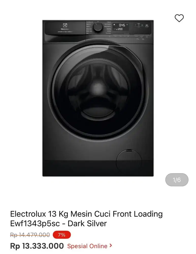 WM ELECTROLUX FRONT LOAD 13kg