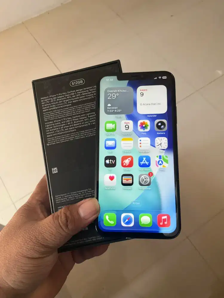IPHONE 11 Pro Max 512 IBOX fullset pemakaian pribadi