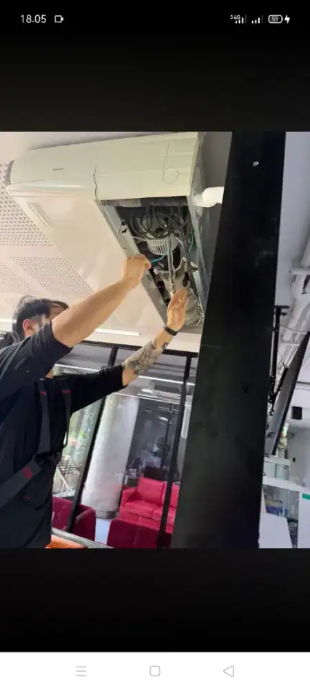 Servis AC kulkas mesin cuci kompa air dll bergaransi